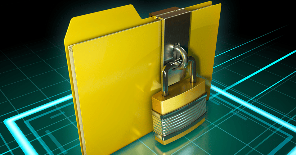 Locked secure document file